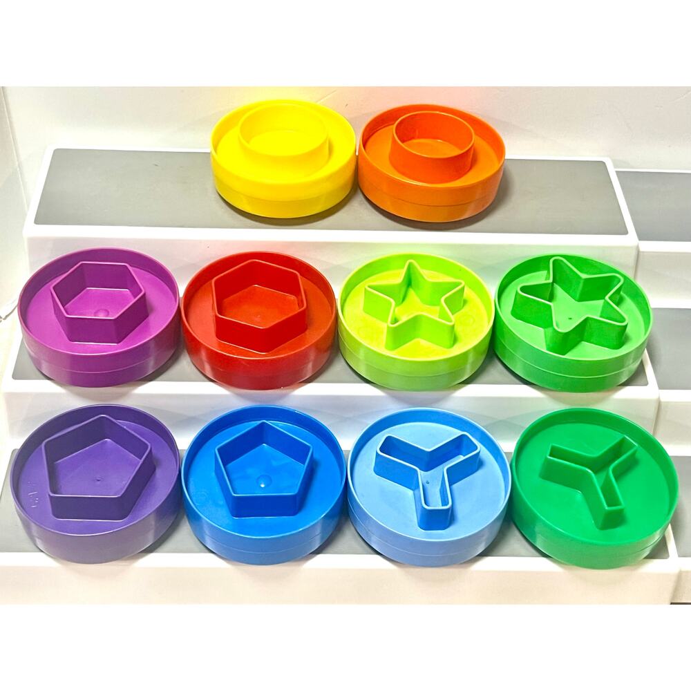 Child Guidance Shape Stack Toy Vintage 1979 Sorting Stacking 5621 Nesting colors